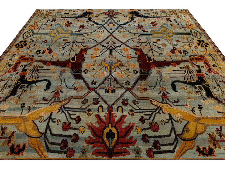 Modern Bidjar Wool Rug 9 X 12