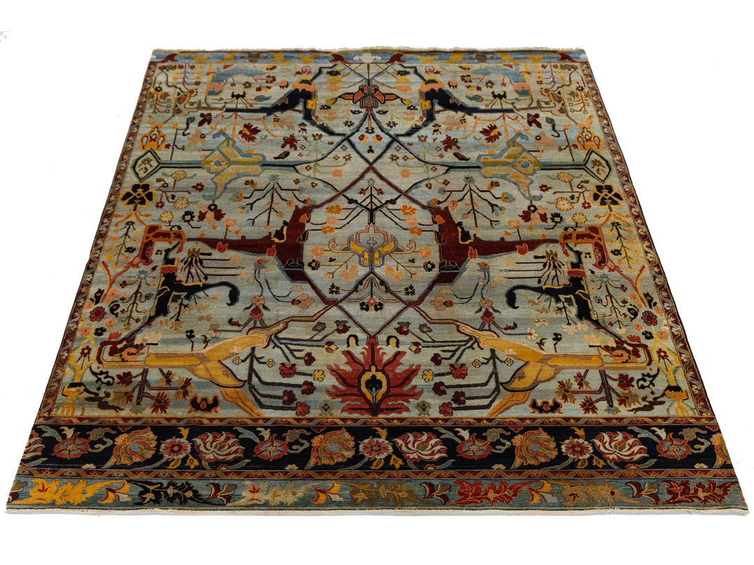 Modern Bidjar Wool Rug 9 X 12