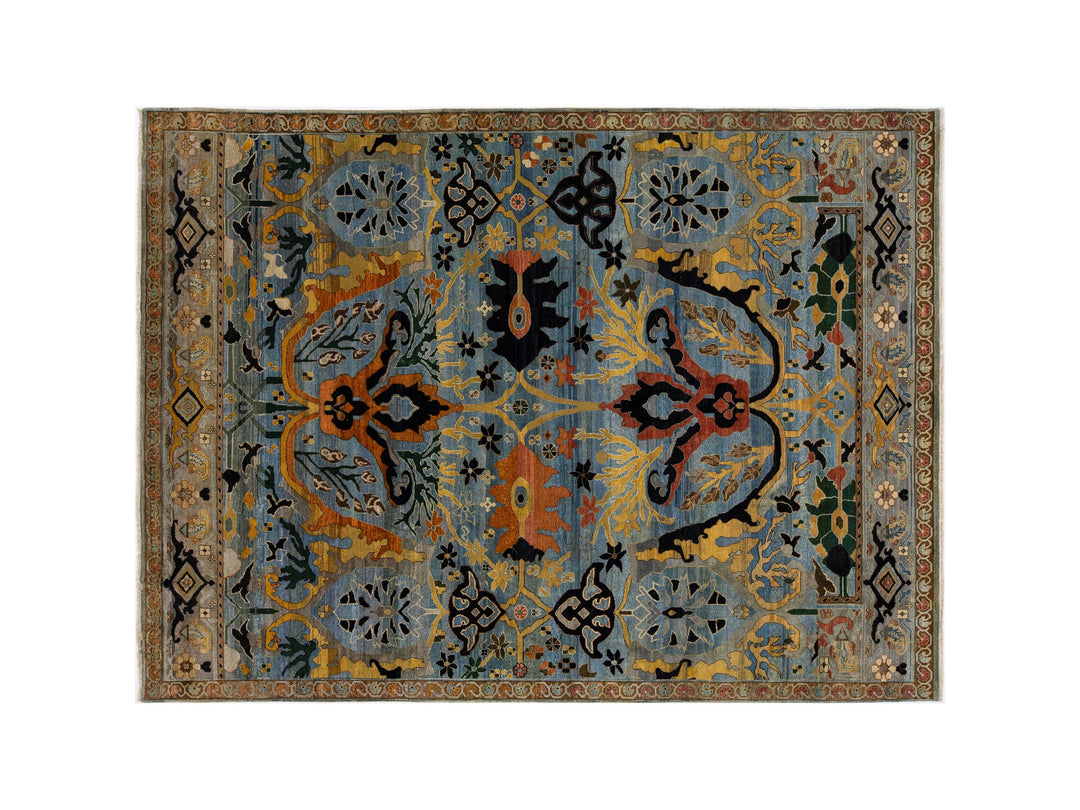 Modern Bidjar Wool Rug 9 X 12