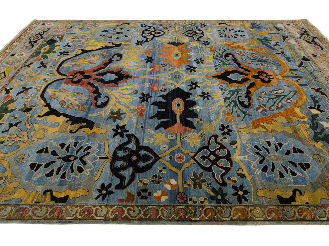 Modern Bidjar Wool Rug 9 X 12