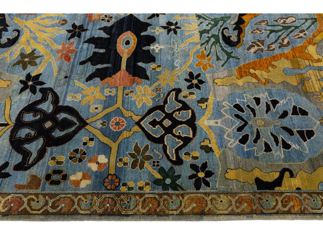 Modern Bidjar Wool Rug 9 X 12
