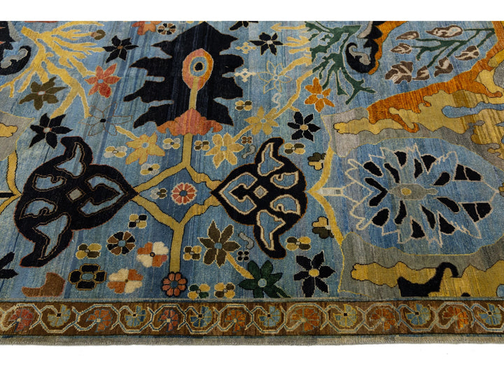 Modern Bidjar Wool Rug 9 X 12