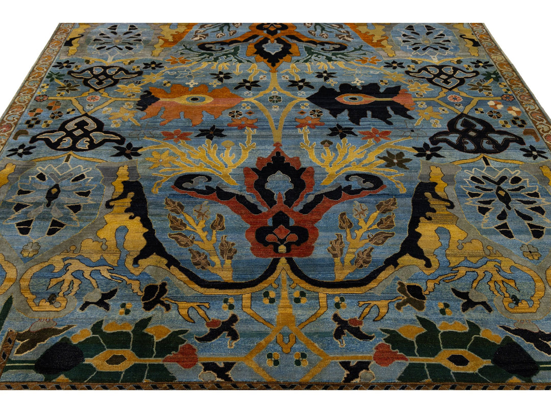 Modern Bidjar Wool Rug 9 X 12