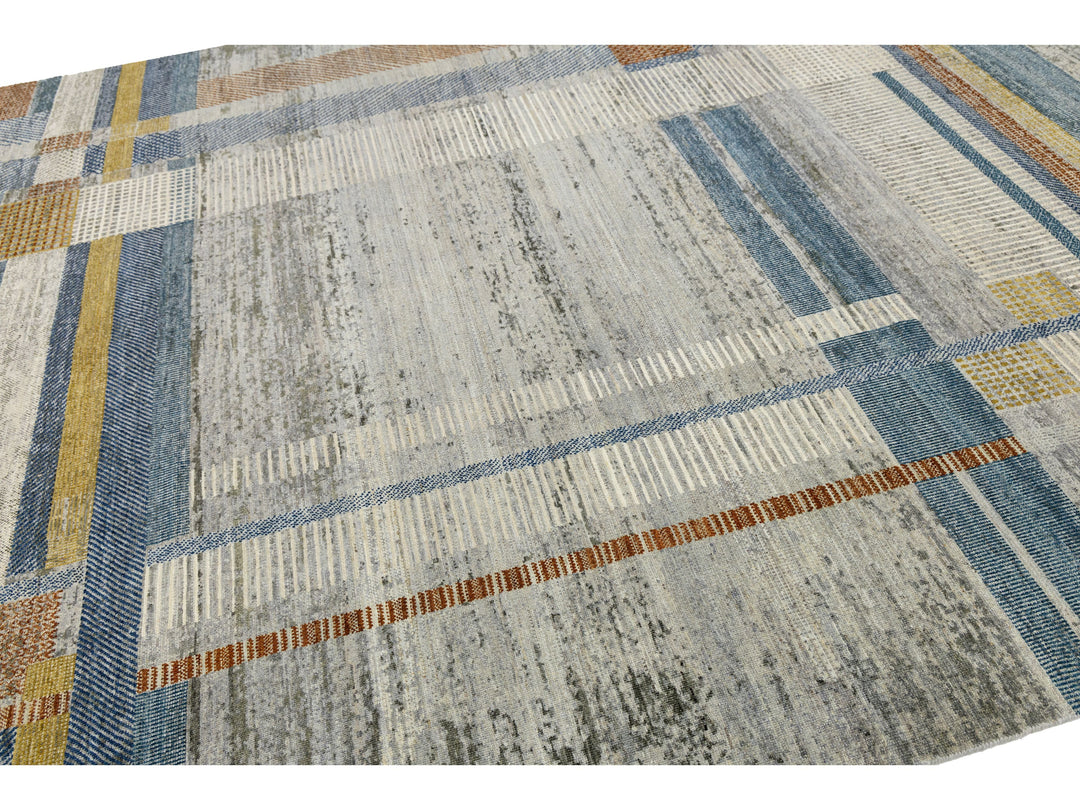 Modern Wool Rug 9 X 12