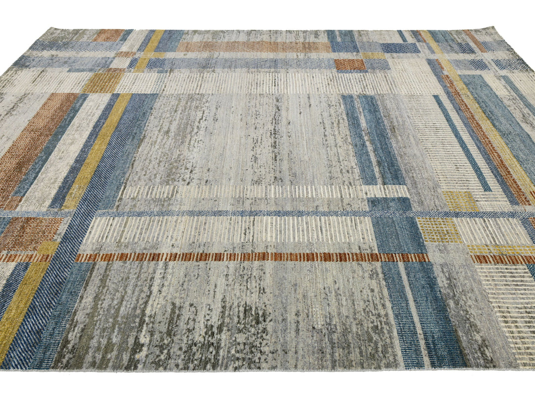Modern Wool Rug 9 X 12