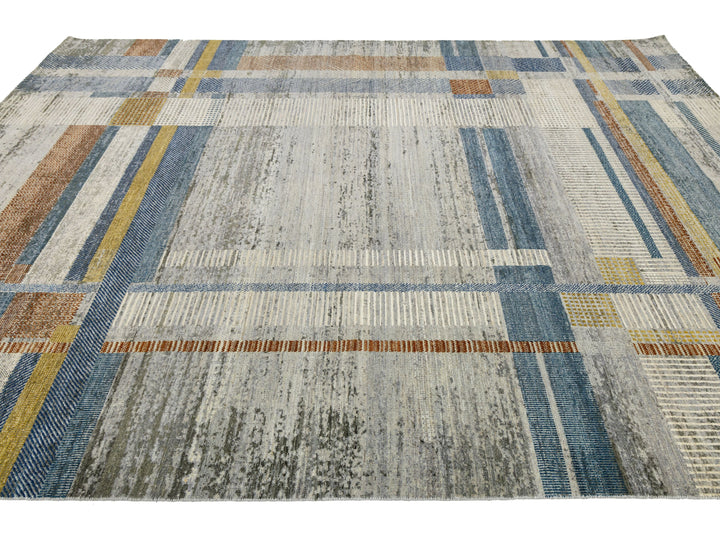 Modern Wool Rug 9 X 12