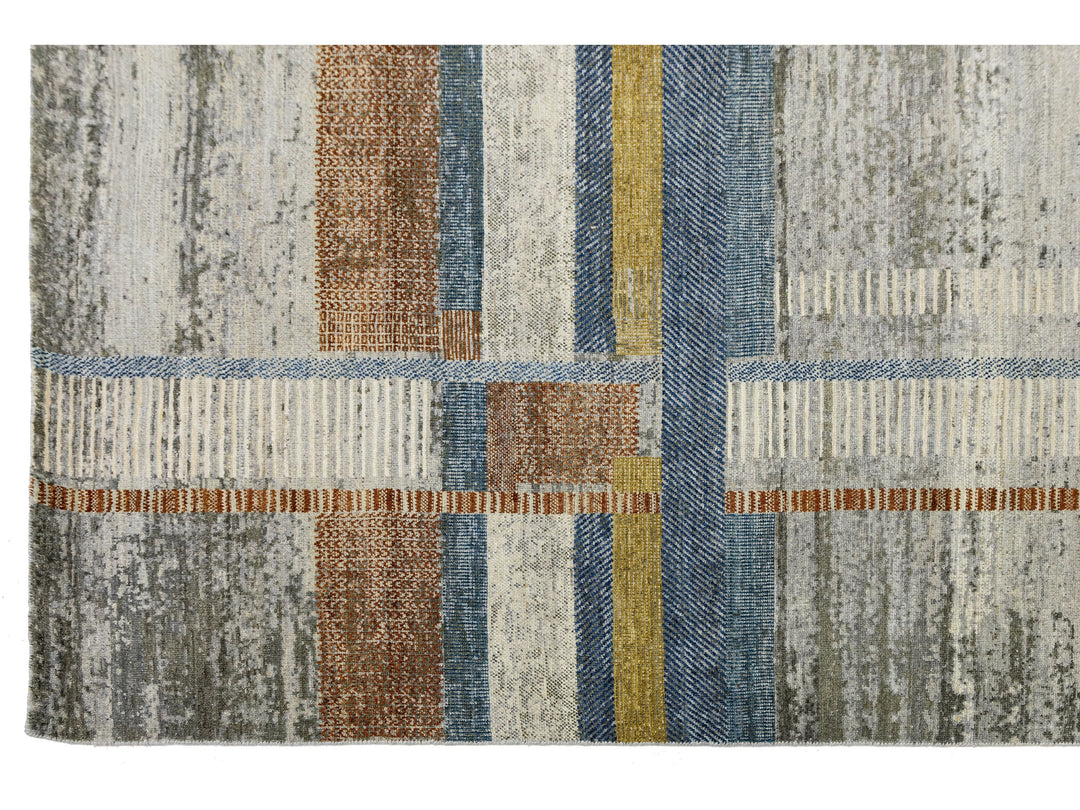 Modern Wool Rug 9 X 12