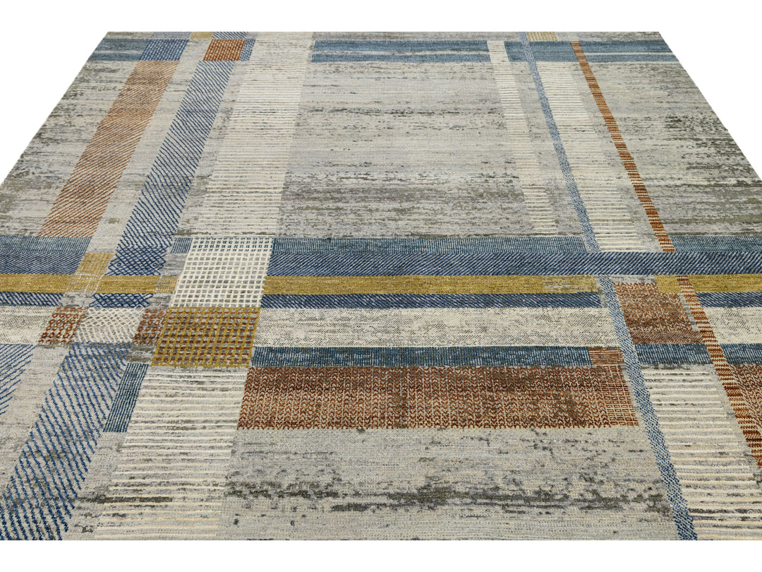 Modern Wool Rug 9 X 12