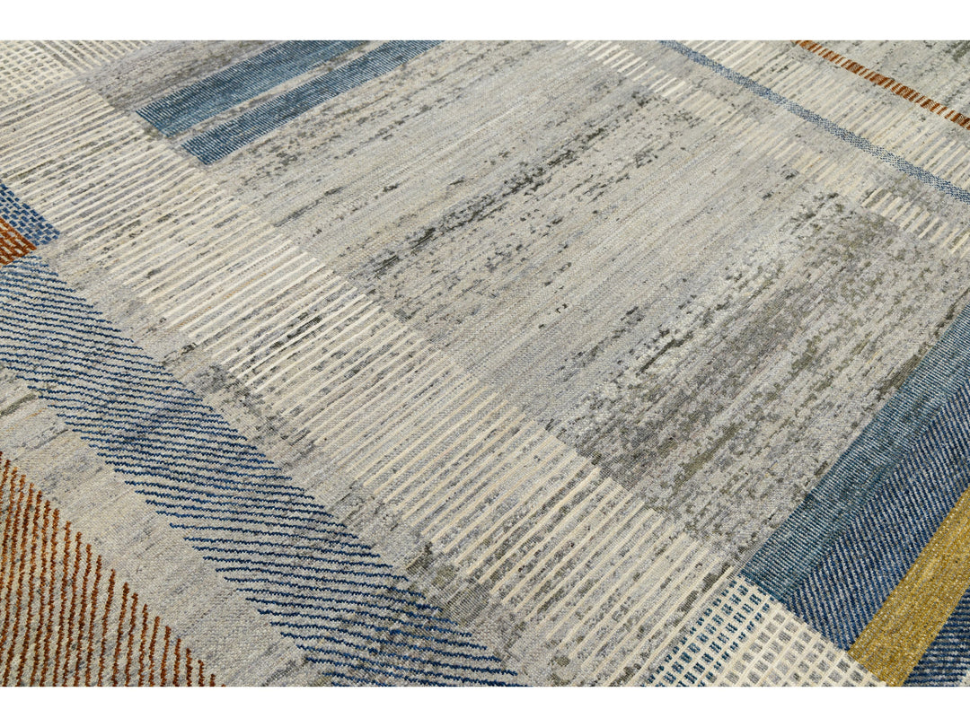 Modern Wool Rug 9 X 12