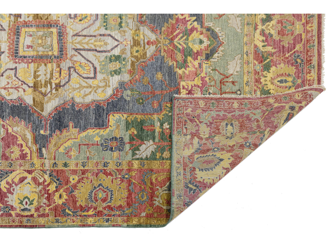 Modern Serapi Wool Rug 9 X 12