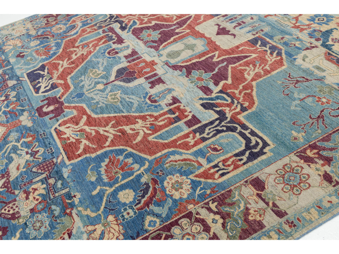 Modern Serapi Wool Rug 9 X 12