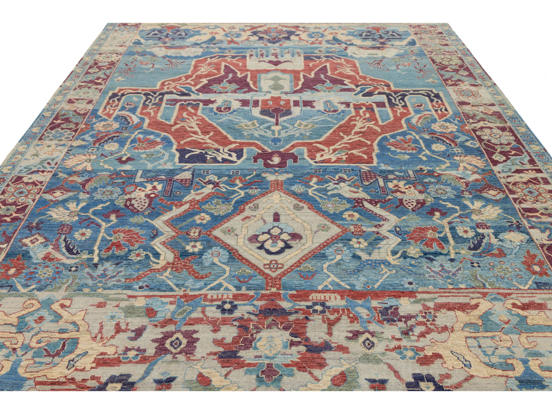 Modern Serapi Wool Rug 9 X 12