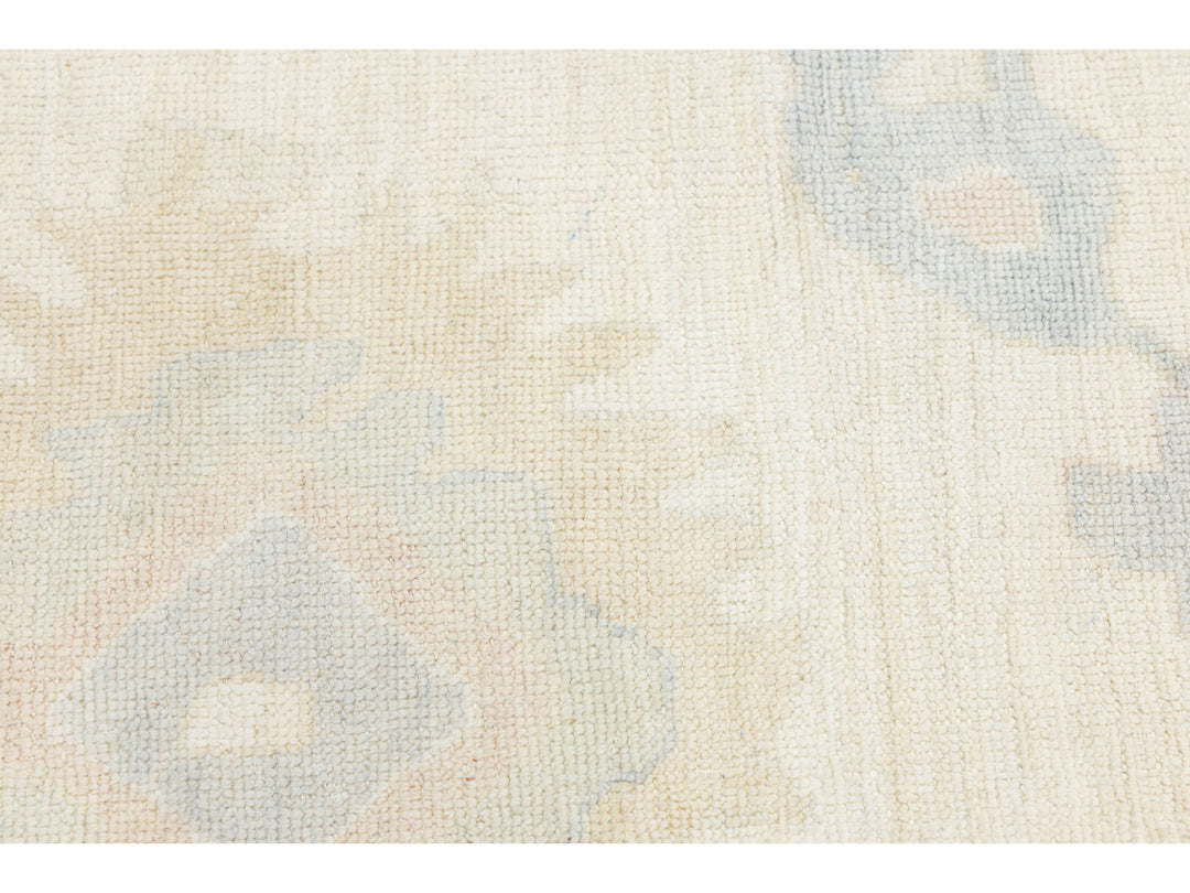 Modern Oushak Wool Rug 13 X 15