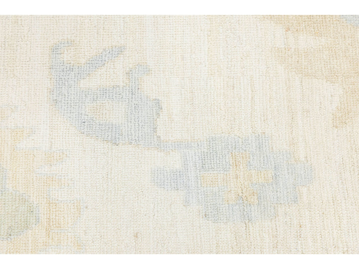 Modern Oushak Wool Rug 13 X 15