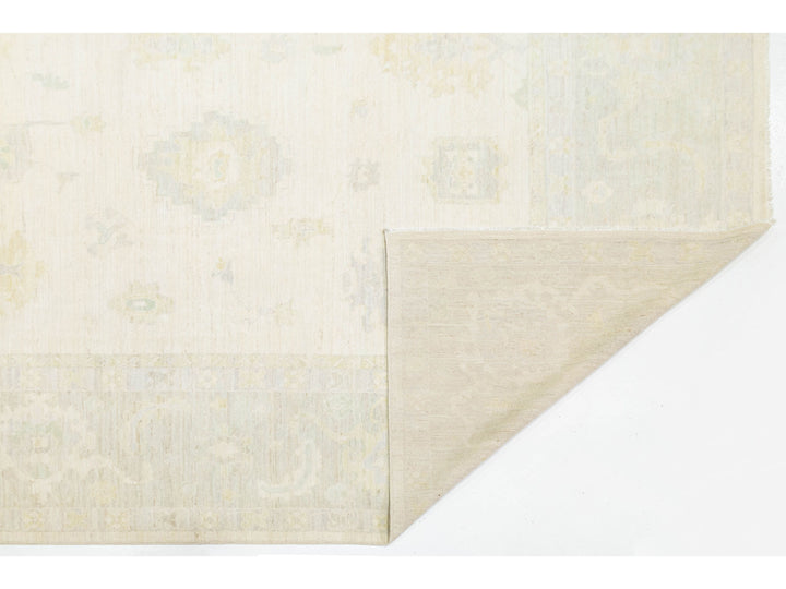 Modern Oushak Wool Rug 12 X 15