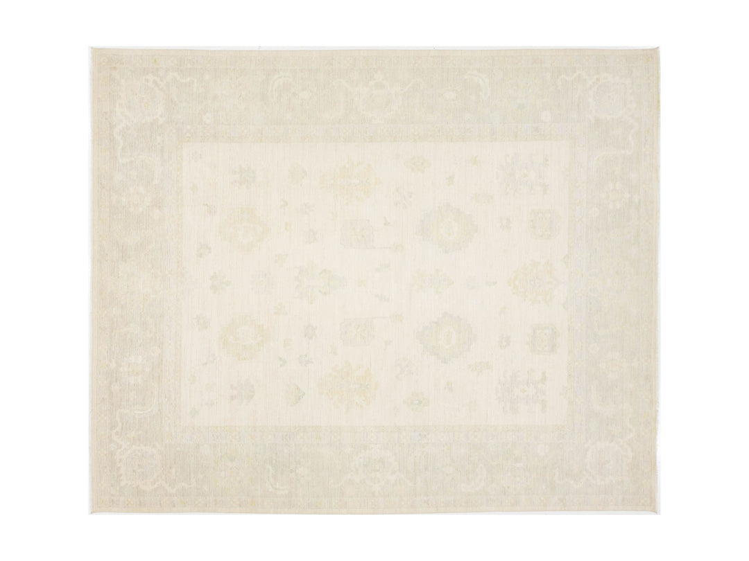 Modern Oushak Wool Rug 12 X 15