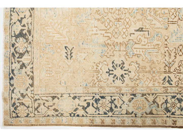Antique Heriz Wool Rug 7 X 11