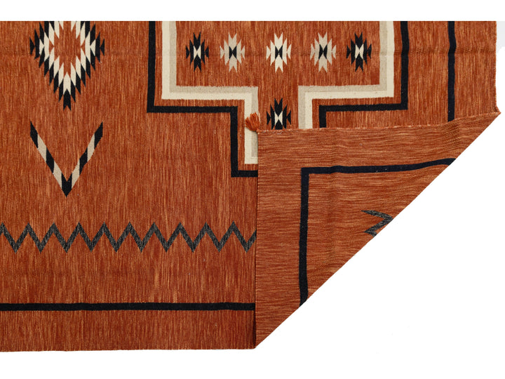 Modern Navajo Wool Rug 9 X 11