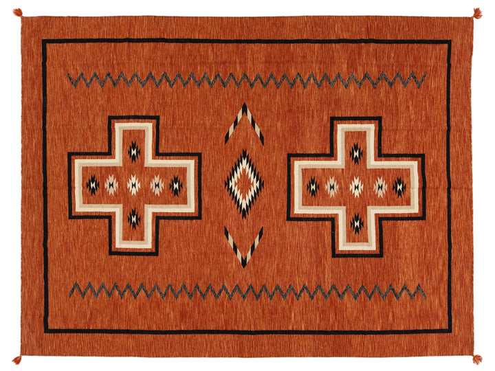 Modern Navajo Wool Rug 9 X 11