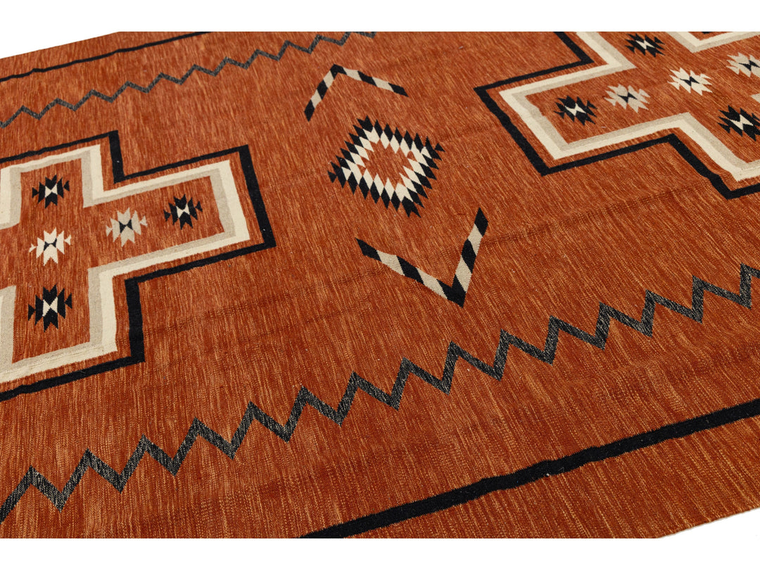 Modern Navajo Wool Rug 9 X 11