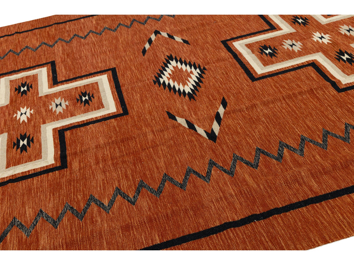 Modern Navajo Wool Rug 9 X 11