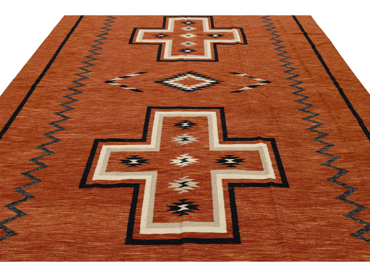 Modern Navajo Wool Rug 9 X 11