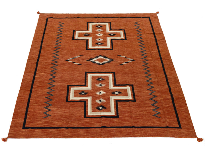 Modern Navajo Wool Rug 9 X 11