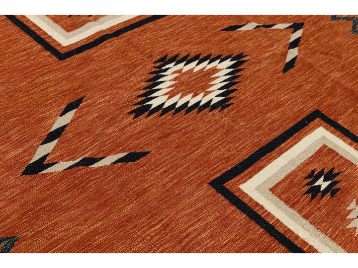 Modern Navajo Wool Rug 9 X 11
