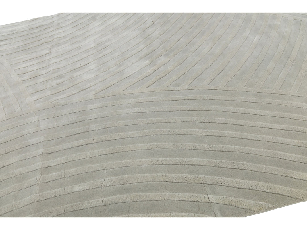 Modern Wool Rug 9 X 12