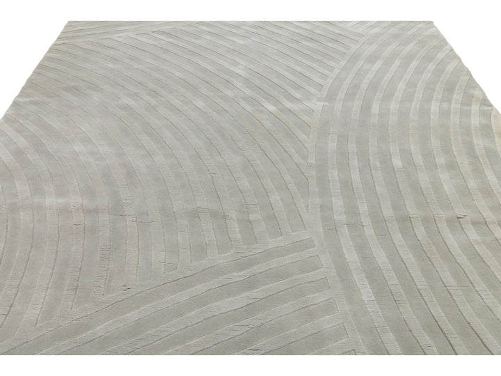 Modern Wool Rug 9 X 12