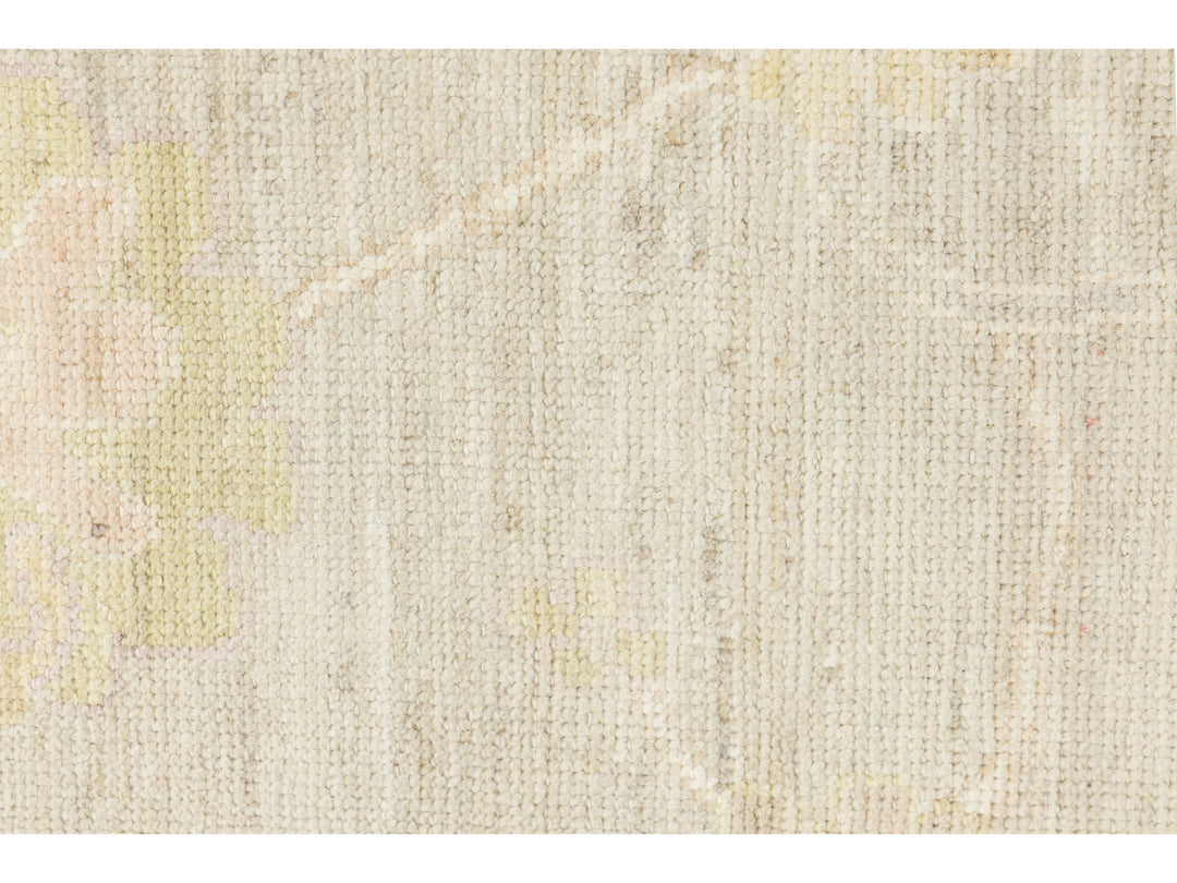 Modern Oushak Wool Rug 10 X 14