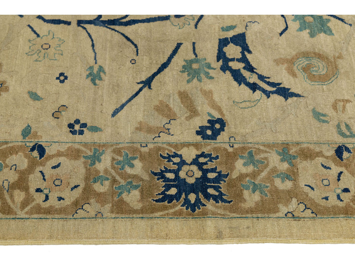 Vintage Tabriz Wool Rug 12 X 15