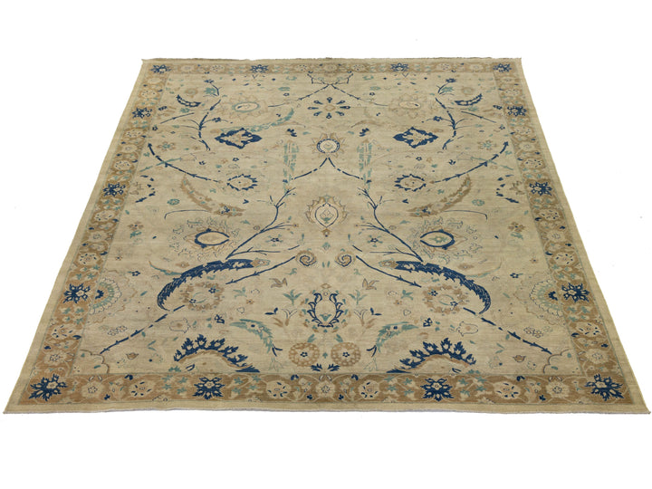 Vintage Tabriz Wool Rug 12 X 15