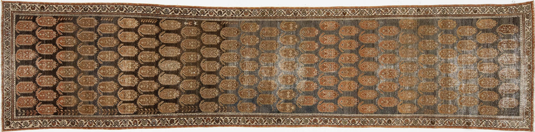 Antique Malayer Wool Runner 3 X 12