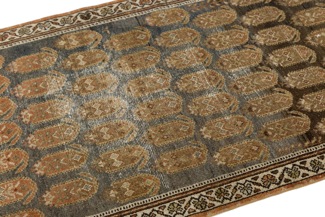 Antique Malayer Wool Runner 3 X 12