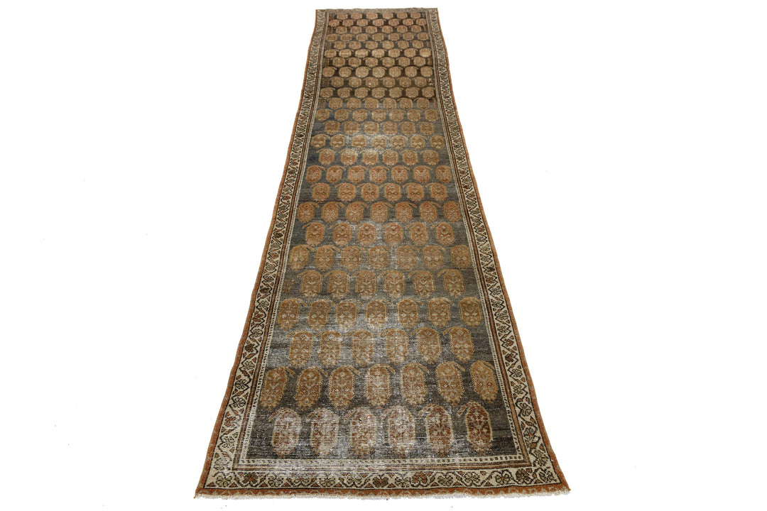 Antique Malayer Wool Runner 3 X 12