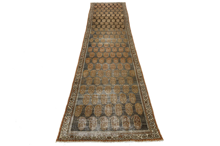 Antique Malayer Wool Runner 3 X 12