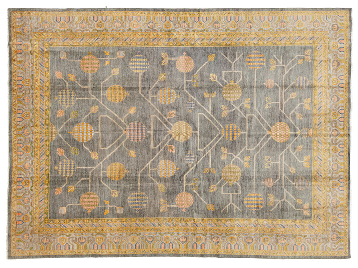 Modern Khotan Wool Rug 10 X 14