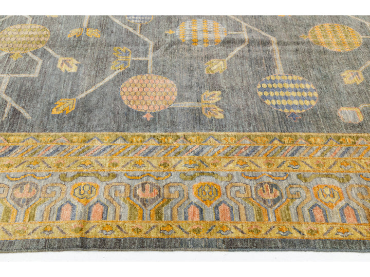 Modern Khotan Wool Rug 10 X 14