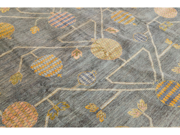Modern Khotan Wool Rug 10 X 14