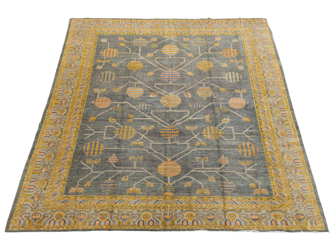 Modern Khotan Wool Rug 10 X 14