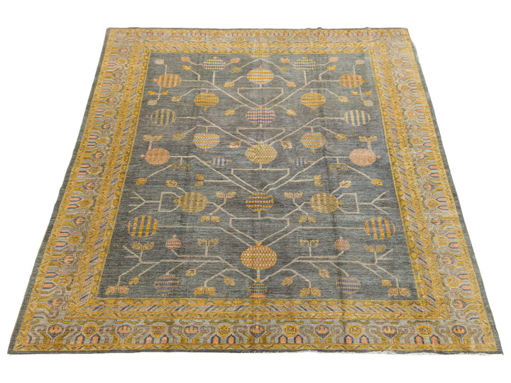 Modern Khotan Wool Rug 10 X 14