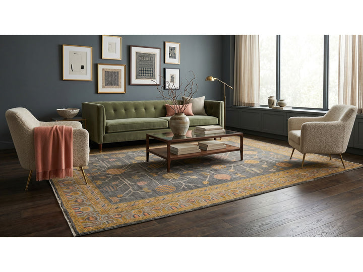 Modern Khotan Wool Rug 10 X 14