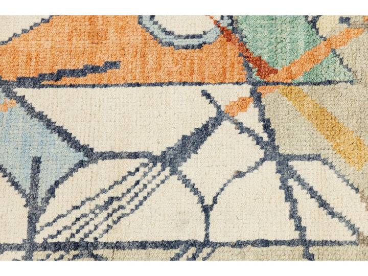 Modern Art Deco Wool Rug 5 X 8