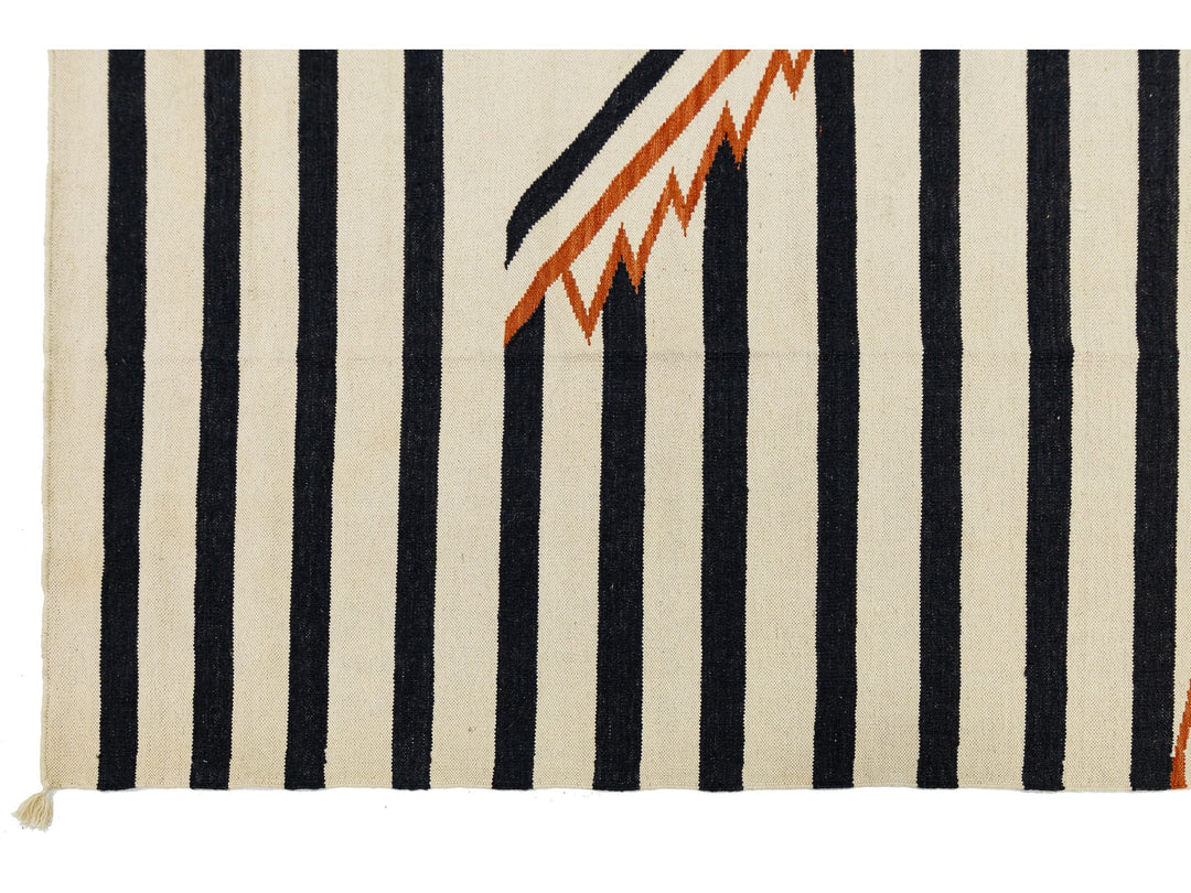 Modern Navajo Wool Rug 9 X 12
