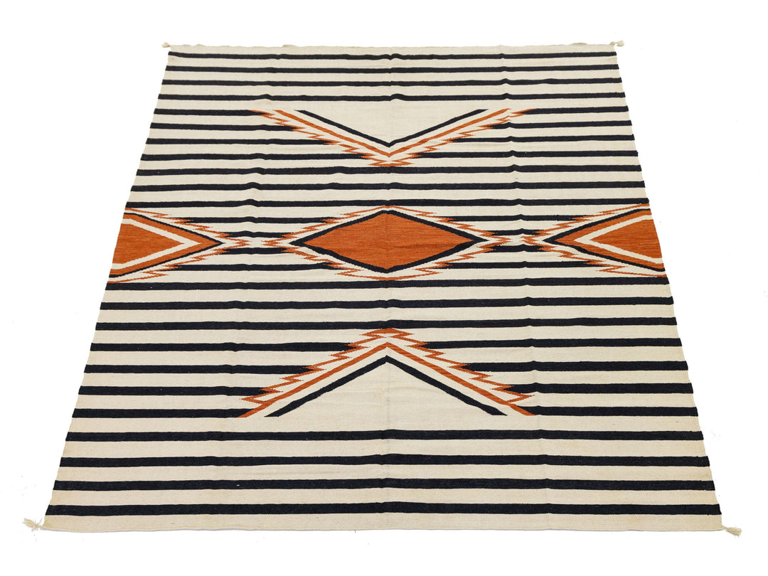 Modern Navajo Wool Rug 9 X 12