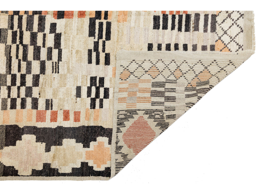 Modern Moroccan Wool Rug 8 X 10