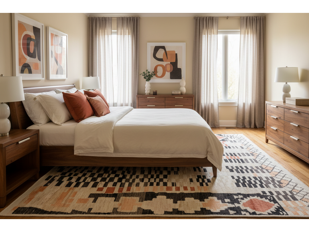 Modern Moroccan Wool Rug 8 X 10