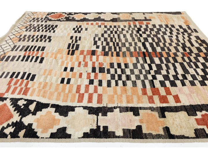 Modern Moroccan Wool Rug 8 X 10