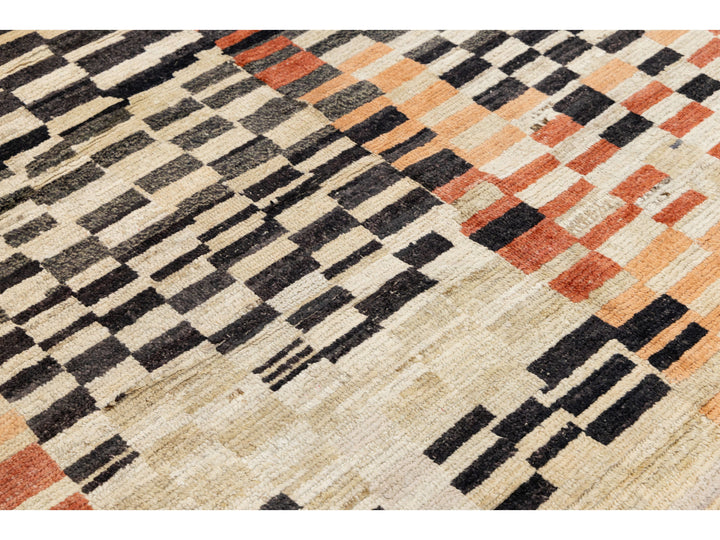 Modern Moroccan Wool Rug 8 X 10
